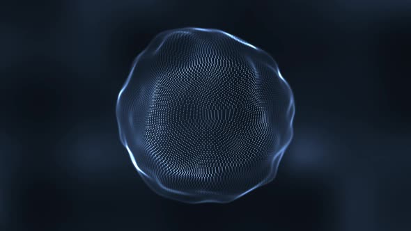 Particular Sphere Looped Animation 4K