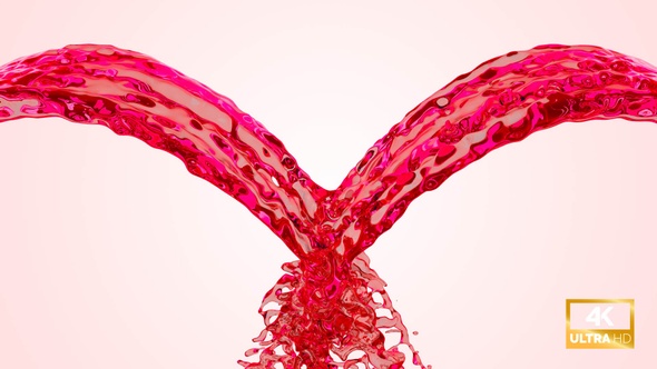 Fountain Red Water Splash Collision alt