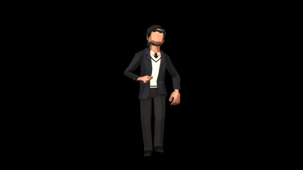 Young Happy College Student Walking alt