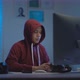 Asian young man working from home at night_ 60 - VideoHive Item for Sale