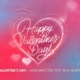 Happy Valentine's Day - Handwritten Animated Text In A Sparkling Heart Shape - VideoHive Item for Sale