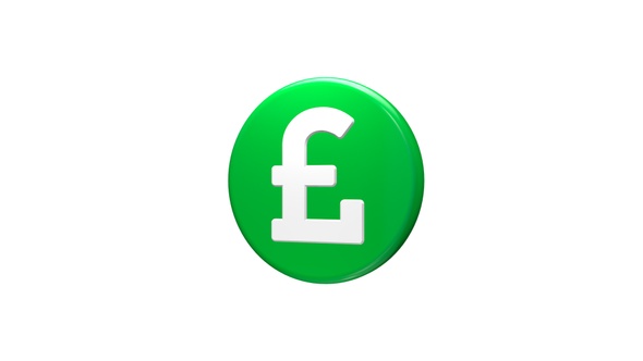 3D Pound Icon Seamless Rotated Green V2 alt