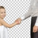 Daughter and mother hand shake, Alpha Channel - VideoHive Item for Sale
