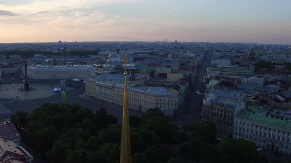 Aerial Flight Over Admiralty St.Petersburg 187