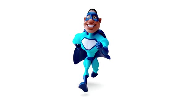 Fun 3D cartoon fun superhero