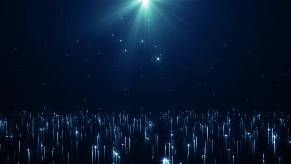 Blue Particles Background