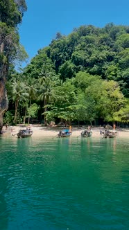 Luxury Longtail Boat in Krabi Thailand Koh Hong Island Trip at the Tropical Island 4 Island Trip in