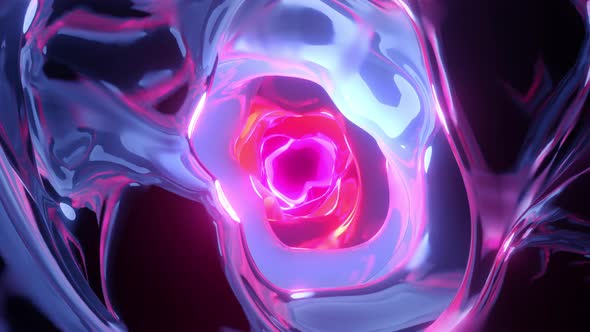 Abstract Animation Color Wavy Smooth.Energy force fields Tunnel