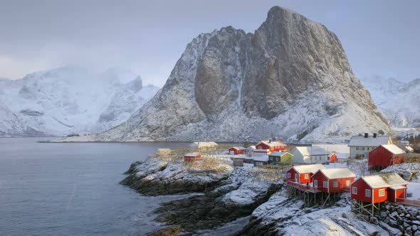 Hamnoy Village on Lofoten Islands, Norway