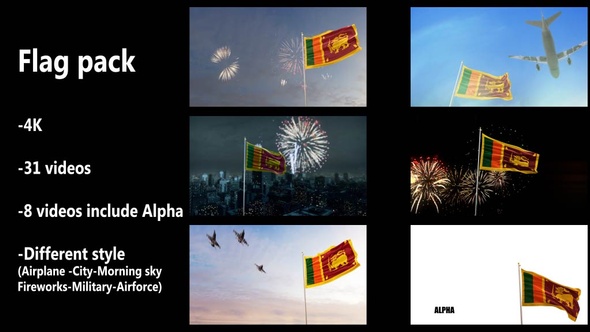 Sri Lanka Flag Pack