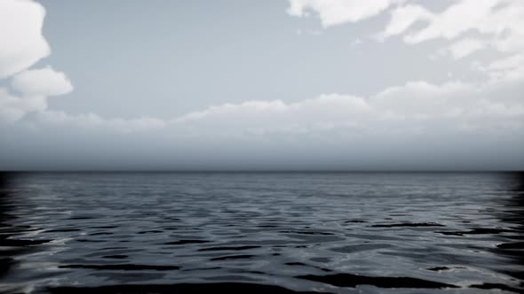 Morning Fog Over the Sea