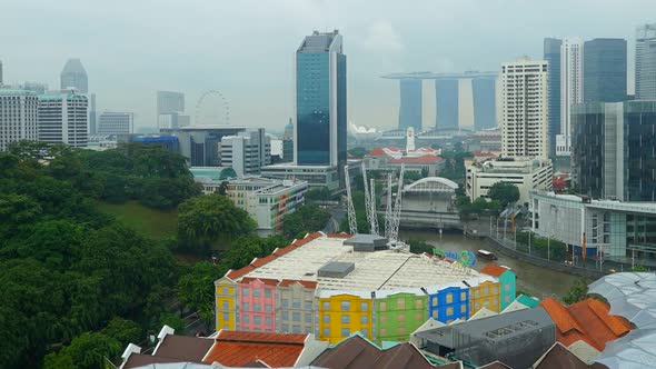 Tl Traffic Sg City Time lapse of Building in Singapore city