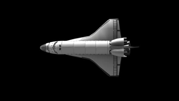 Space Shuttle With Alpha Channel