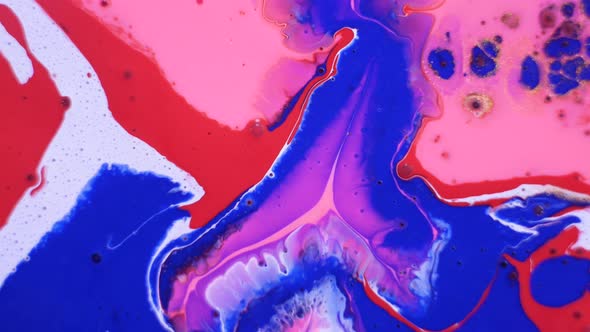 Colorful Sparkling Paints Mix in Beautiful Patterns alt