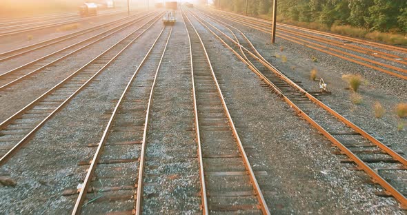 The Way Forward Railway Cargo Platform at Morning