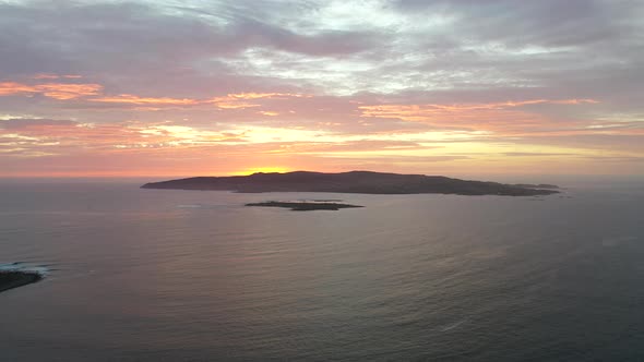 Aerial View of Aran Island - Arranmore - County Donegal, Ireland