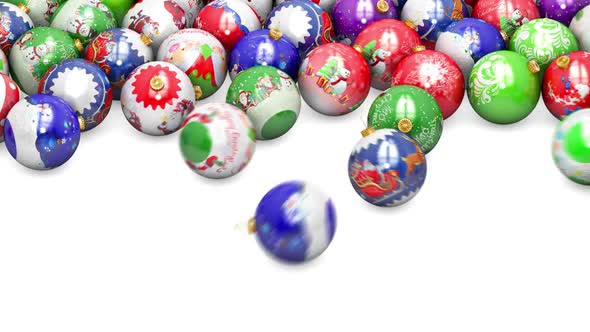 Beautiful Christmas Balls Are Moving Forward