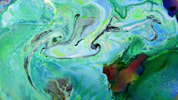 Abstract Background With Organic Effect  Fluid Painting