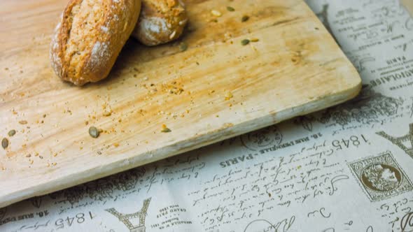 Two Loaves of Freshly Baked Bread