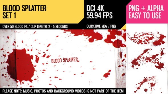 Blood Splatter (4K Set 1)