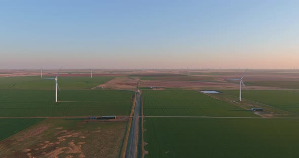 A Wind Turbine Farm in Rural West Texas