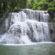 Huai Mae Khamin Waterfall, third level, Kanchanaburi, Thailand - Slow Motion - VideoHive Item for Sale