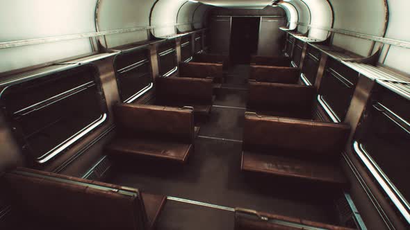 Interior of Old Soviet Electric Train