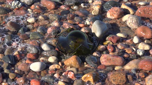 Broken Glass On The Beach