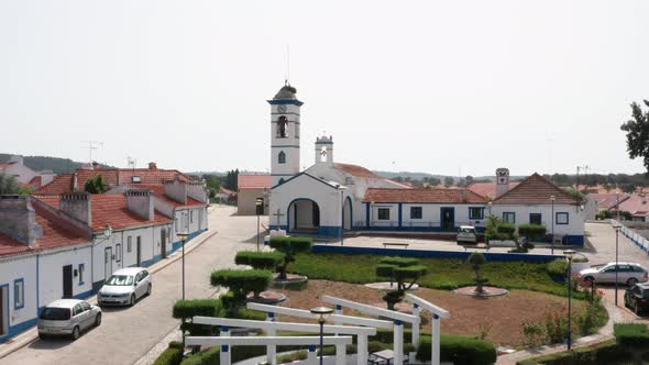 aerial views of Santa Susana village, Alentejo, Portugal 2