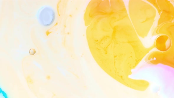 Yellow Ink Dissolving in Water alt