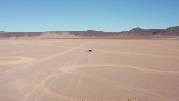 Red Sport Car Aerial