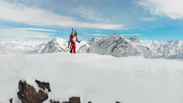 Skier Walking