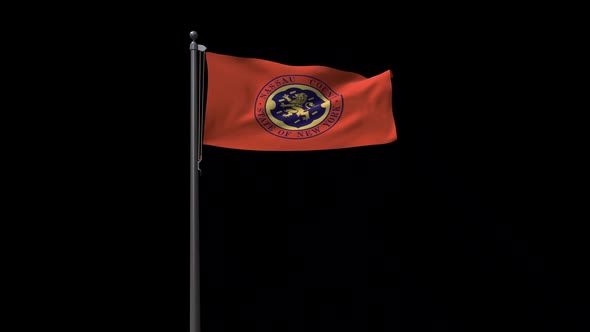 Flag Of Nassau County With Alpha 2K
