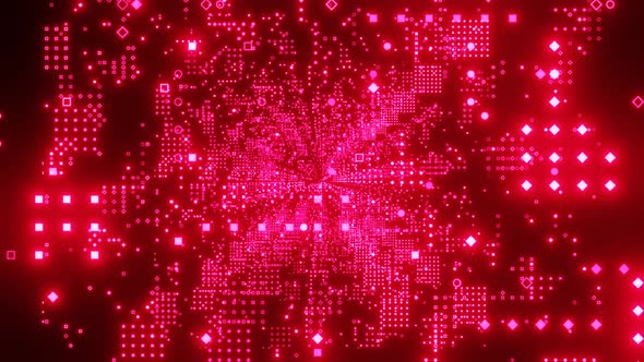 Abstract red animation cyber or technology background