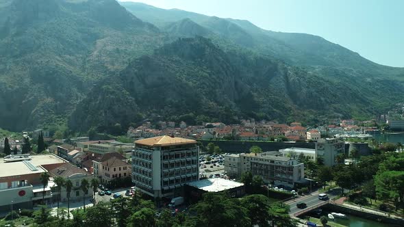 Town of Kotor, mountain in back.