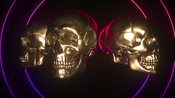 Lighting Brass Skulls