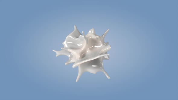 Milk splashing Isolated on blue background alt