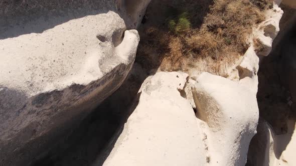 Vertical Video Cappadocia Landscape Aerial View