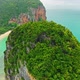 Aerial View of Tropical Sea Beach and Rocky Islands, Thailand - VideoHive Item for Sale