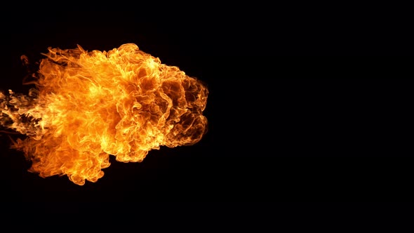 Fire Flame Shooting with High Speed Camera at 1000Fps