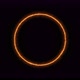 Yellow Orange Neon Ring of Lightning Energy on a Black Background - VideoHive Item for Sale