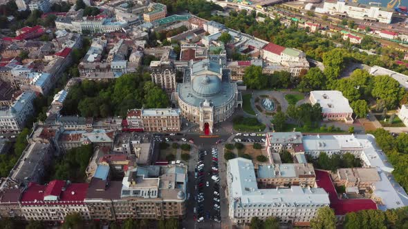 Aerial Footage of the Old City and Port