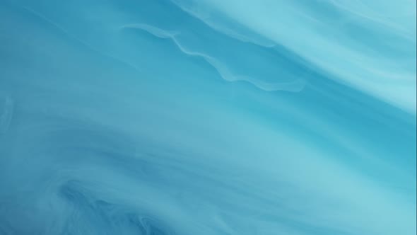 Abstract Blue Liquid Painting Texture. Footage Is an Amazing Organic Background for Visual Effects