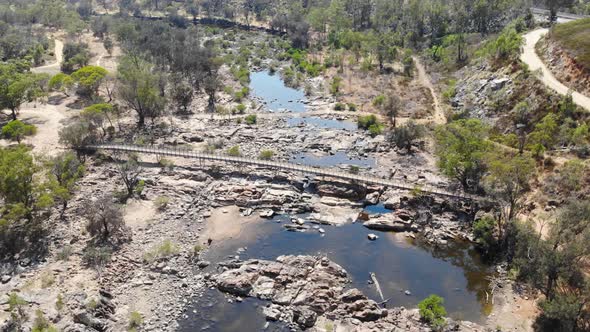 Aerial View of a Forest River