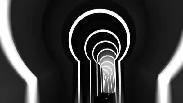 Doors Tunnel Monochrome
