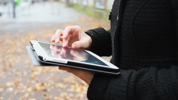 Woman with tablet