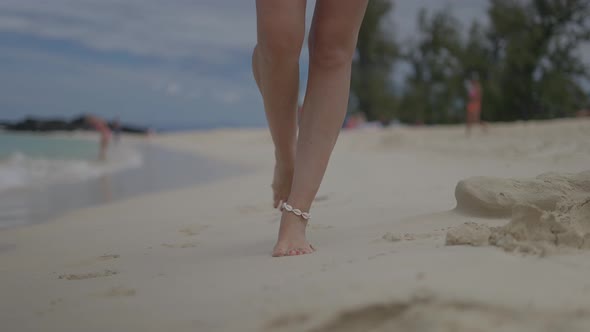 Walking On Pristine Beach