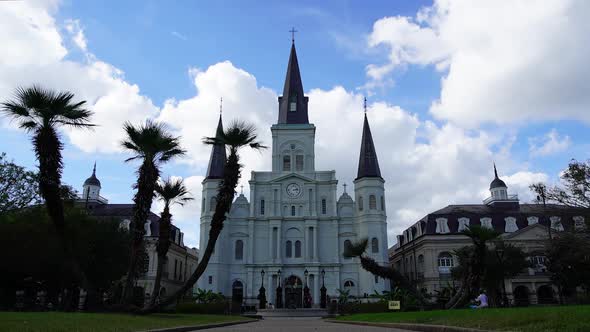 Time Lapse of the New Orleans cathedral