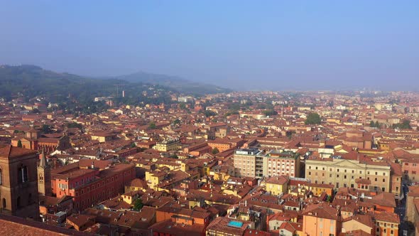 Morning view of the city of Bolonia, Italy