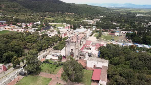 Rotational view of UNESCO Tochimilco temple